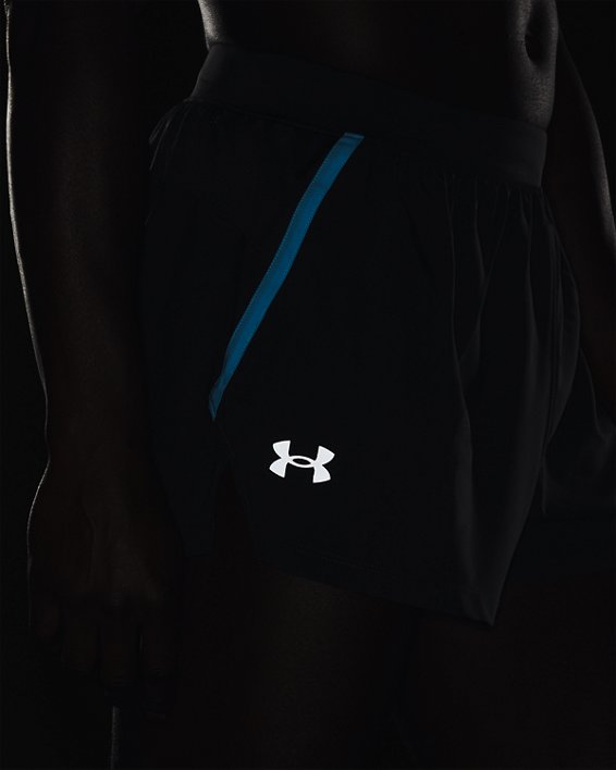 Men's UA Launch Run Split Shorts, Gray, pdpMainDesktop image number 3